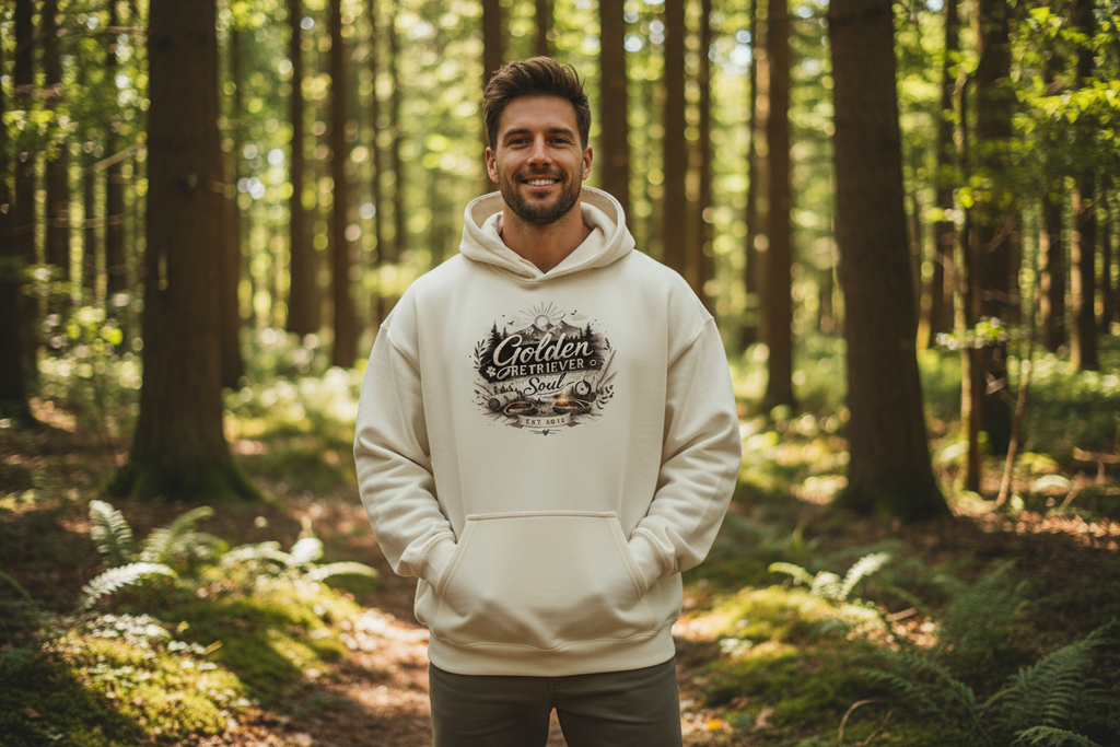 Golden Retriever Soul Hoodie Mockup
