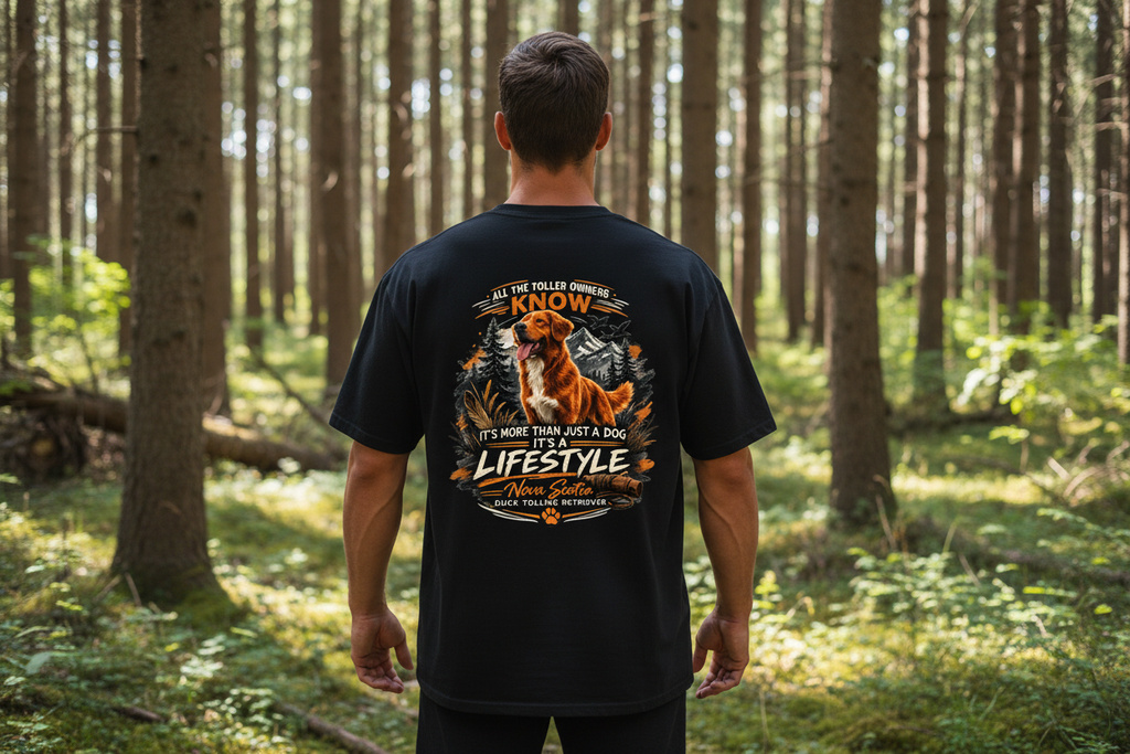 Toller Owners Know Oversized Shirt Mockup - Vintage Schwarz